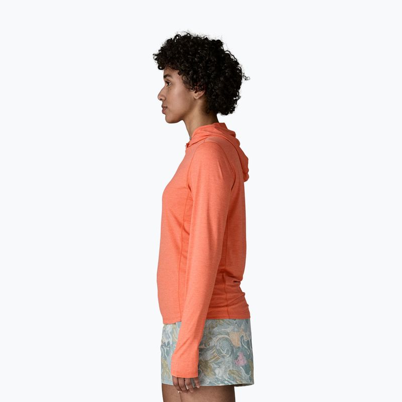 Bluză pentru femei Patagonia Capilene Cool Sun Hoody mellow melon/peach sherbet x-dye 4