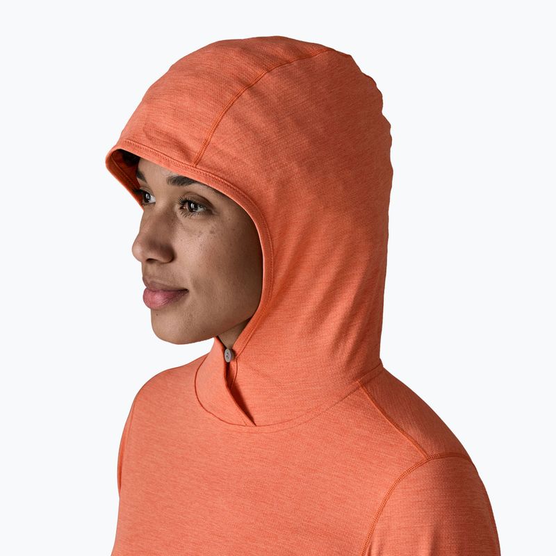 Bluză damă Patagonia Capilene Cool Sun Hoody mellow melon/peach sherbet x-dye 5