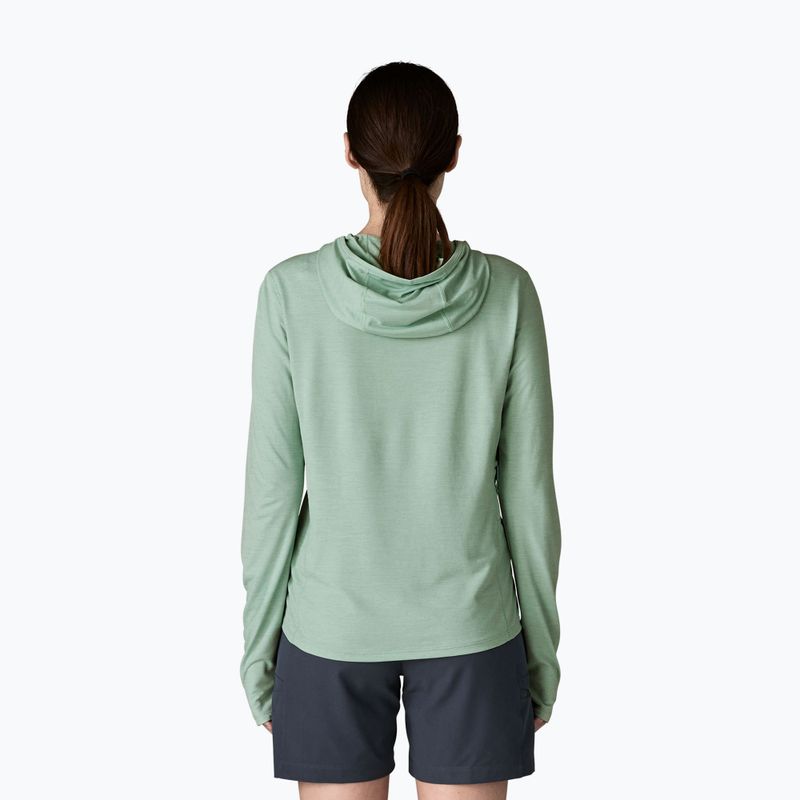 Bluză pentru femei Patagonia Capilene Cool Sun Hoody thermal blue/thin ice x-dye 3