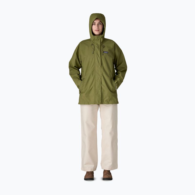 Geacă de ploaie pentru femei Patagonia Outdoor Everyday Rain caper green 5