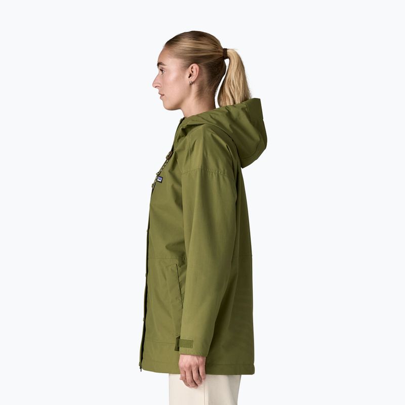 Geacă de ploaie pentru femei Patagonia Outdoor Everyday Rain caper green 5