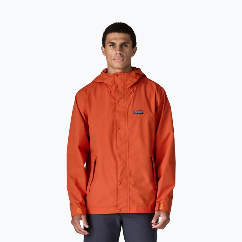 Geacă de ploaie pentru bărbați Patagonia Outdoor Everyday Rain coal orange