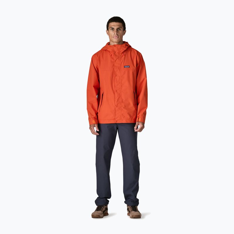 Geacă de ploaie pentru bărbați Patagonia Outdoor Everyday Rain coal orange 2