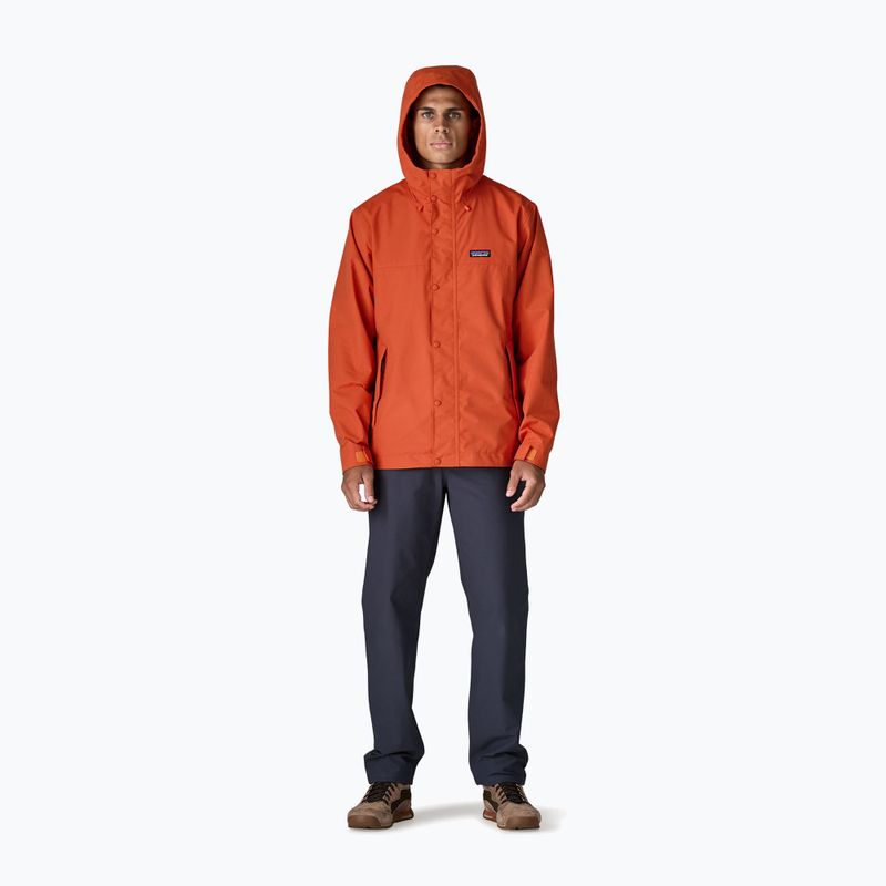 Geacă de ploaie pentru bărbați Patagonia Outdoor Everyday Rain coal orange 5