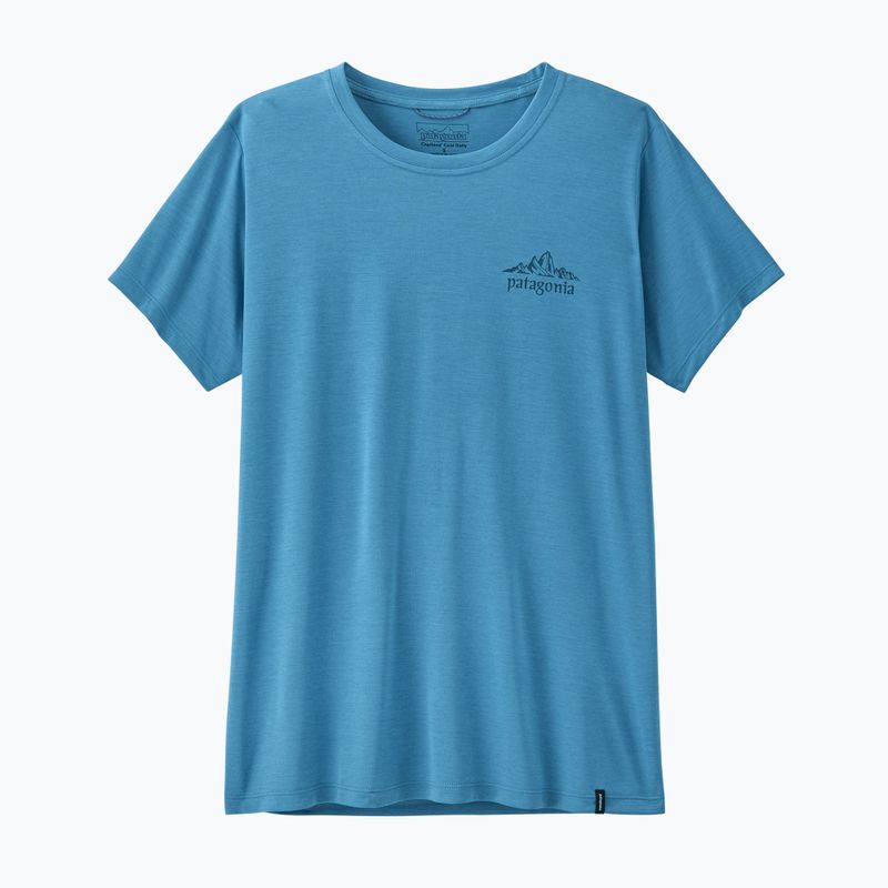 Tricou pentru femei Patagonia Capilene Cool Daily - Cloud Crag shore blue/light shore blue x-dye 2