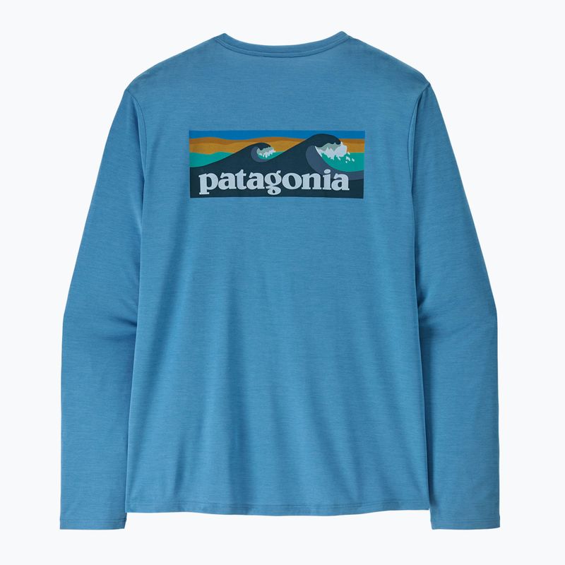 Longsleeve pentru bărbați Patagonia Capilene Cool Daily - Boardshort Logo shore blue/light shore blue x-dye 5