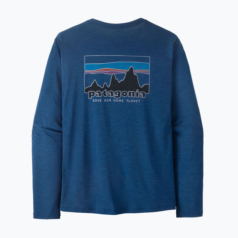 Longsleeve pentru bărbați Patagonia Capilene Cool Daily - '73 Skyline clement blue/light clement blue x-dye 6