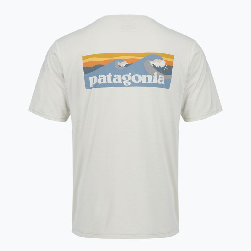 Tricou pentru bărbați Patagonia Capilene Cool Daily - Boardshort Logo dyno white 2