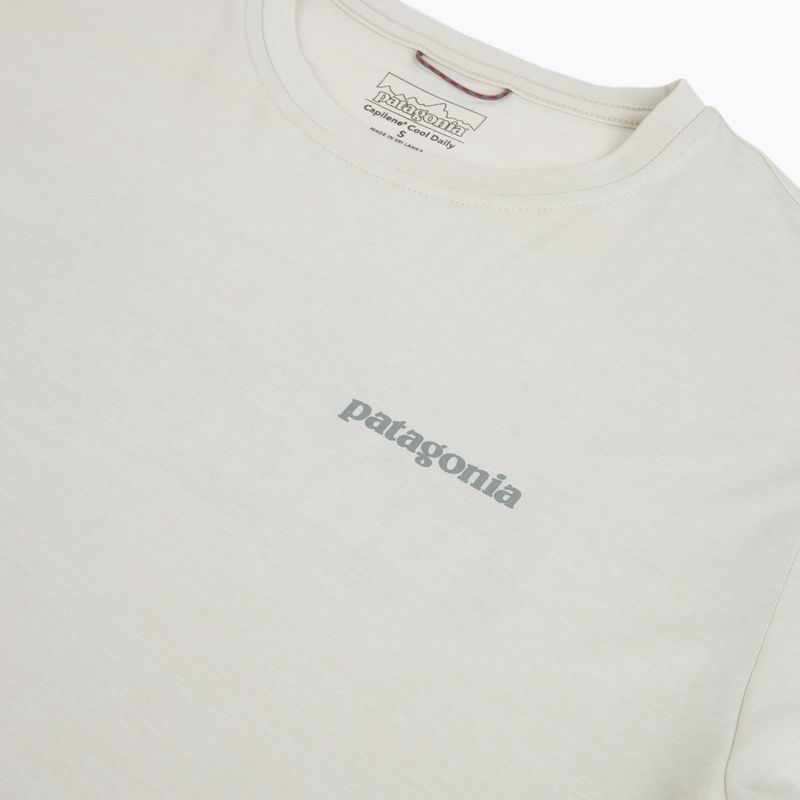Tricou pentru bărbați Patagonia Capilene Cool Daily - Boardshort Logo dyno white 3