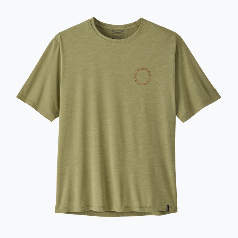 Tricou de trekking pentru bărbați Patagonia Cap Cool Daily Shirt - Spoke Stencil gumtree green - light gumtree green x-dye