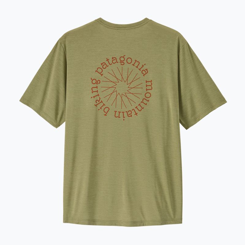 Tricou de trekking pentru bărbați Patagonia Cap Cool Daily Shirt - Spoke Stencil gumtree green - light gumtree green x-dye 2