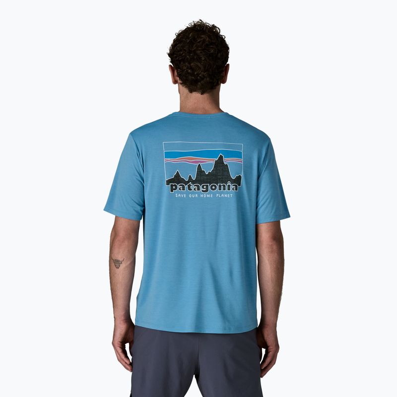 Tricou pentru bărbați Patagonia Capilene Cool Daily - '73 Skyline shore blue/light shore blue x-dye 3