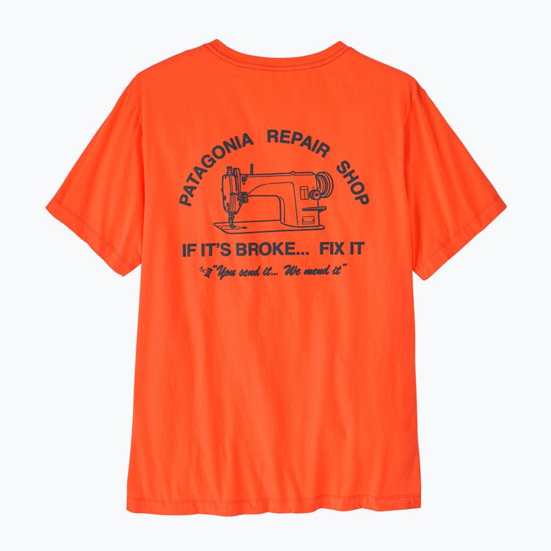 Tricou pentru bărbați Patagonia Repair Shop orange peel 2
