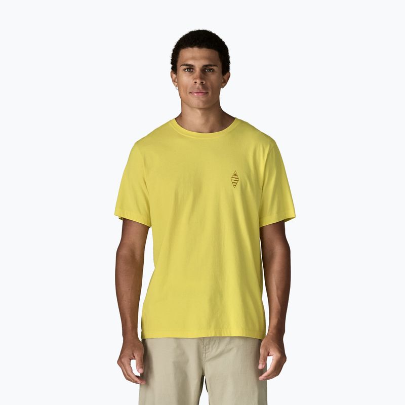 Tricou pentru bărbați Patagonia Water People Spotter lemon zest