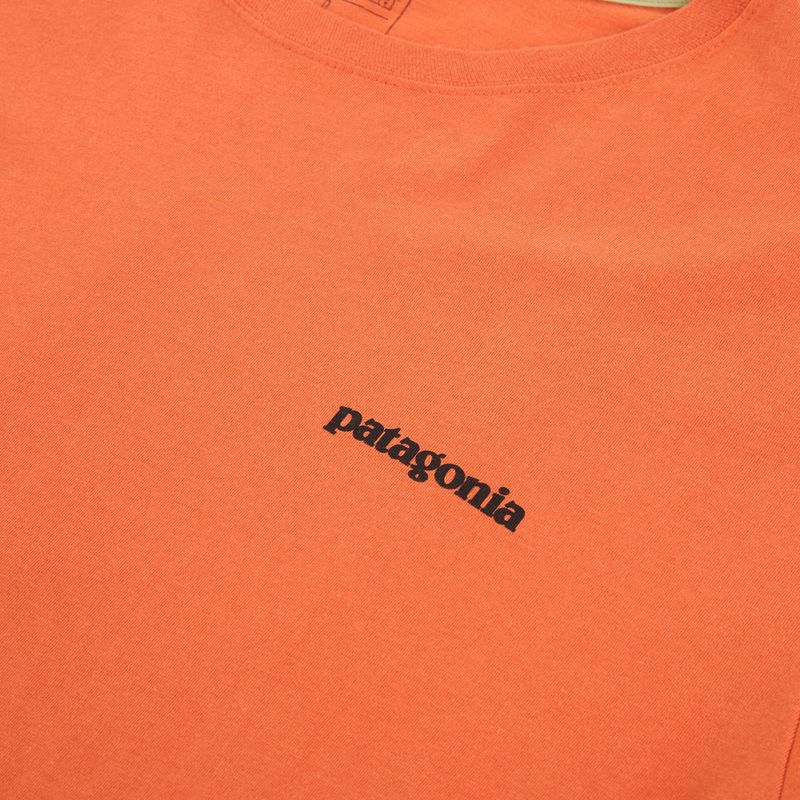 Tricou pentru bărbați Patagonia P-6 Logo coal orange 3