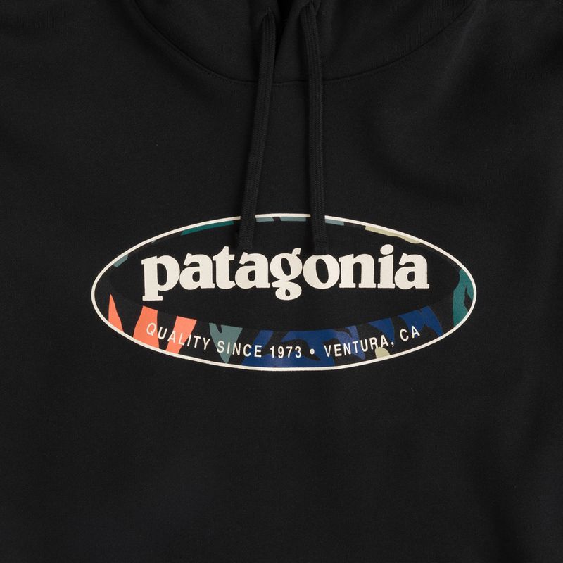 Bluză pentru bărbați Patagonia '95 Oval Logo Uprisal Hoody Black: Kaleido 3
