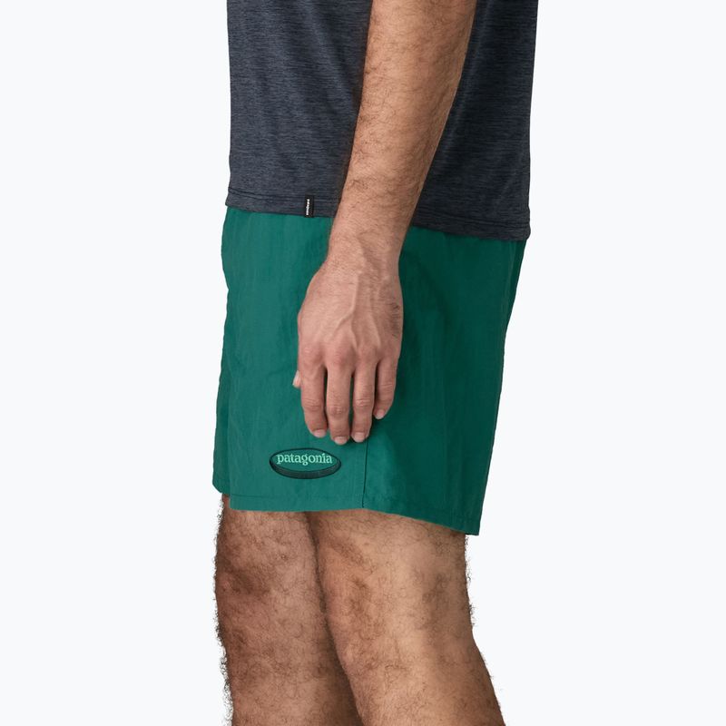 Pantaloni scurți pentru bărbați Patagonia Baggies 5" 95 oval logo/gem green 4