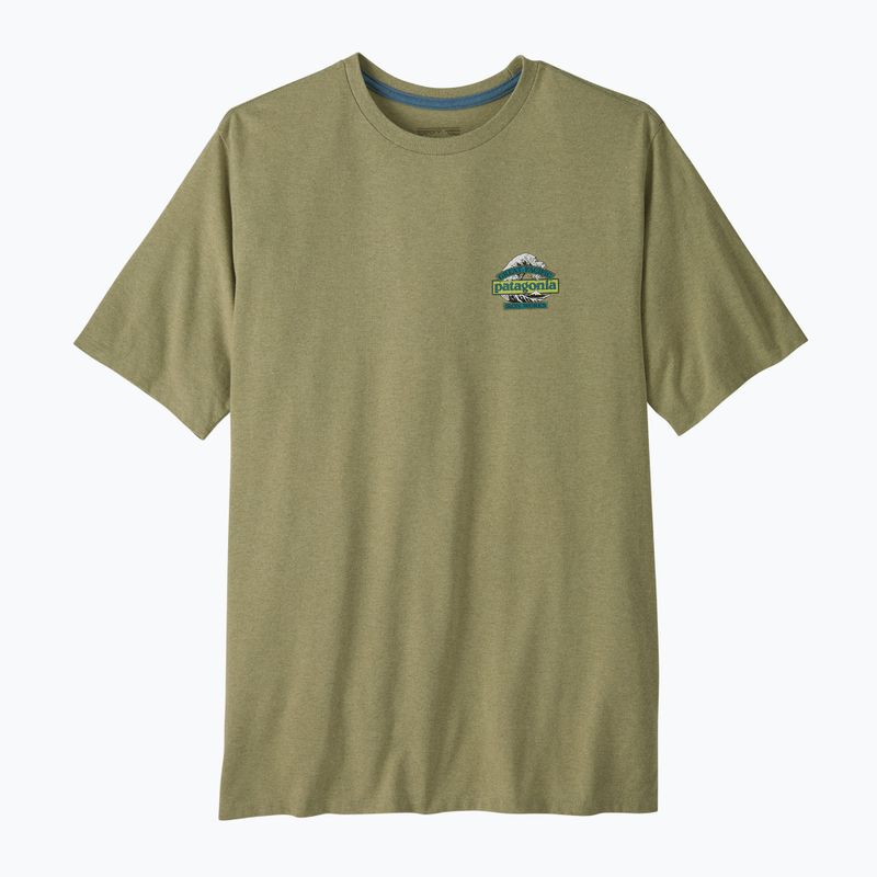 Tricou de trekking pentru bărbați Patagonia Great Waves Responsibili Tee gumtree green