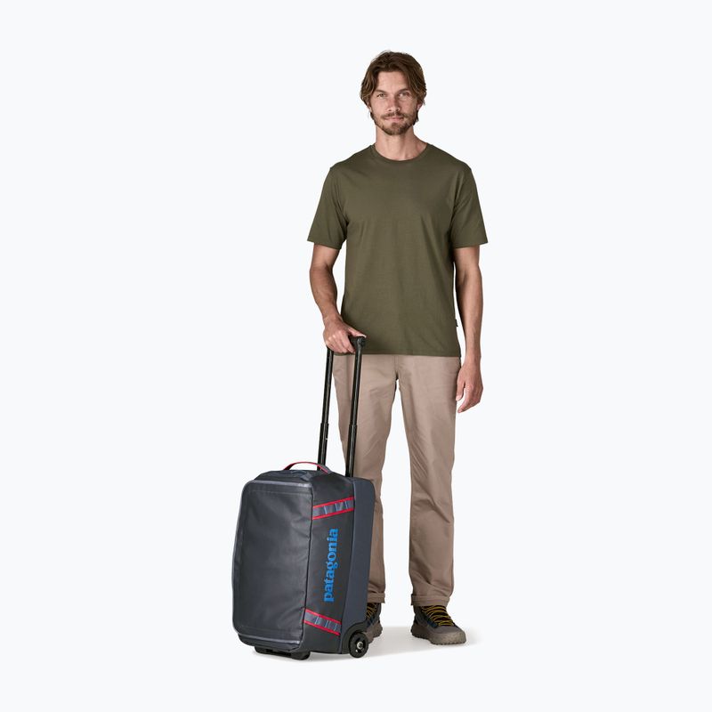 Geantă de voiaj Patagonia Black Hole Wheeled Duffel 40 l smolder blue/amanita red 4