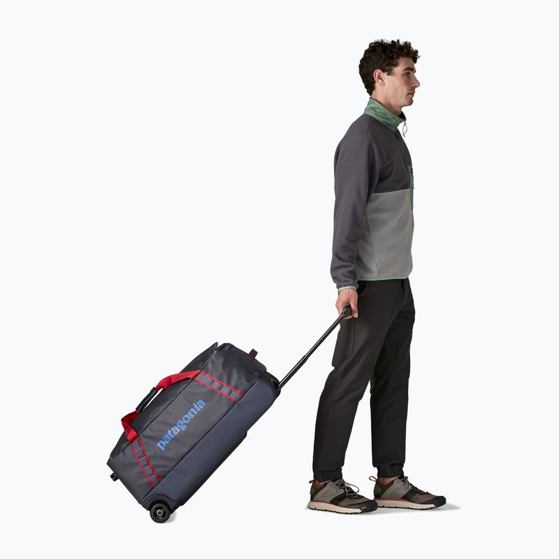 Geantă de voiaj Patagonia Black Hole Wheeled Duffel 70 l smolder blue/amanita red 5