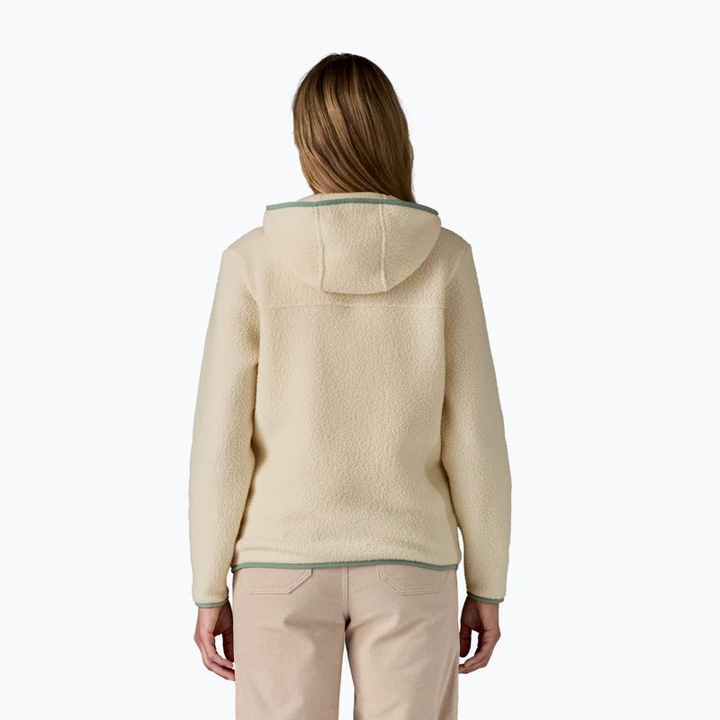 Hanorac pentru femei Patagonia Retro Pile Hoody natural w/ellwood green 3