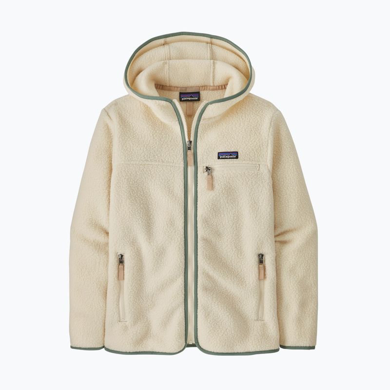 Hanorac pentru femei Patagonia Retro Pile Hoody natural w/ellwood green 4
