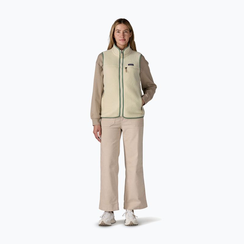 Vesta pentru femei Patagonia Retro Pile natural cu ellwood green 2