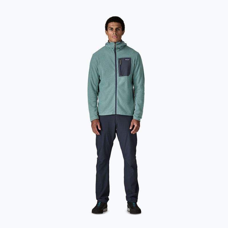Bluză de trekking pentru bărbați Patagonia R1 Air Full Zip Hoody blue sage 2