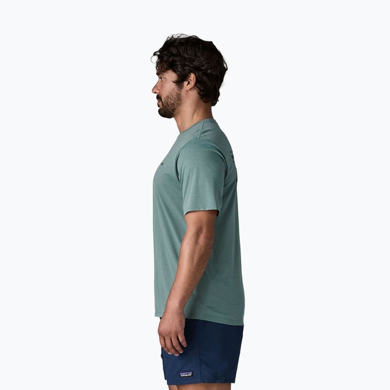 Tricou pentru bărbați Patagonia Capilene Cool Daily - Boardshort Logo blue sage/light blue sage x-dye 4