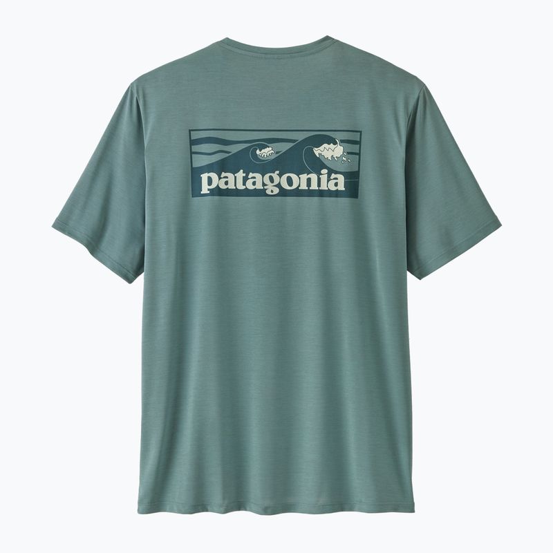 Tricou pentru bărbați Patagonia Capilene Cool Daily - Boardshort Logo blue sage/light blue sage x-dye 6