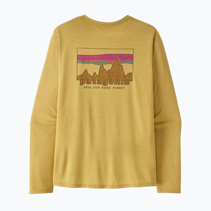 Longsleeve pentru bărbați Patagonia Capilene Cool Daily - '73 Skyline limestone yellow/light limestone yellow c-dye 2