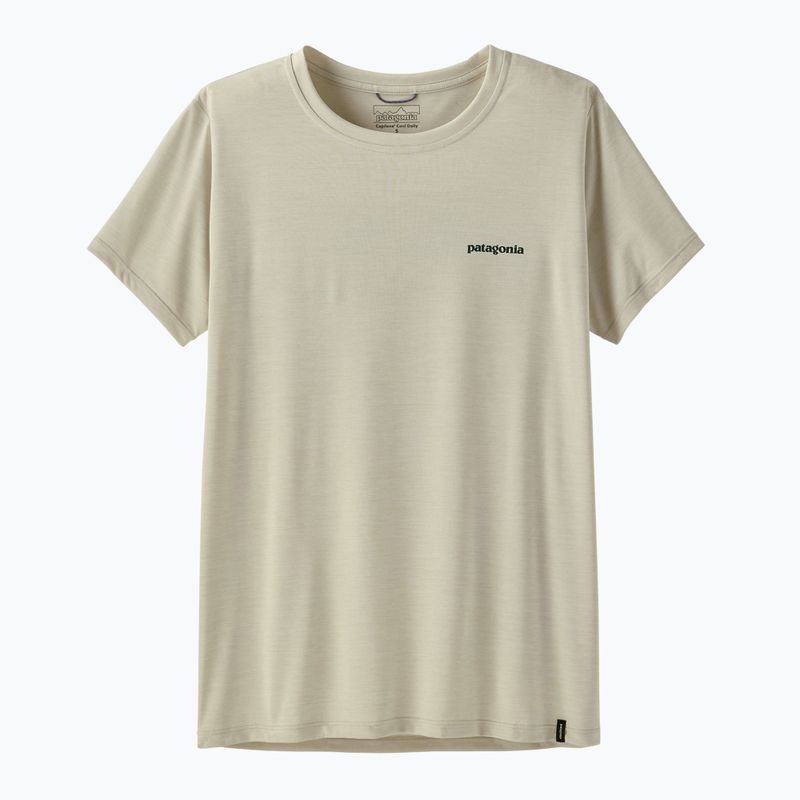 Tricou pentru femei Patagonia Capilene Cool Daily Shirt - Boardshort Logo dyno white 5