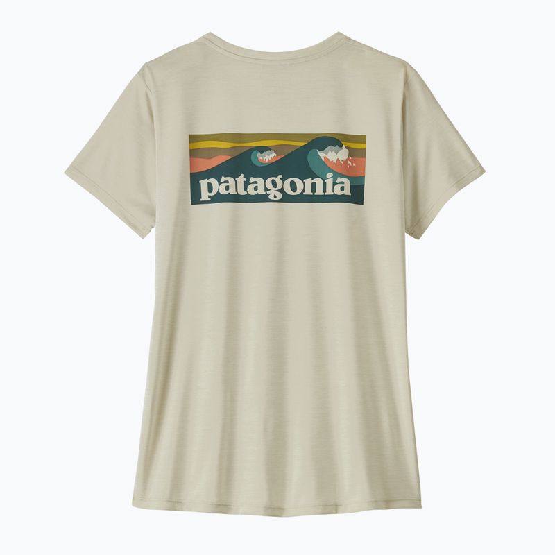 Tricou pentru femei Patagonia Capilene Cool Daily Shirt - Boardshort Logo dyno white 6