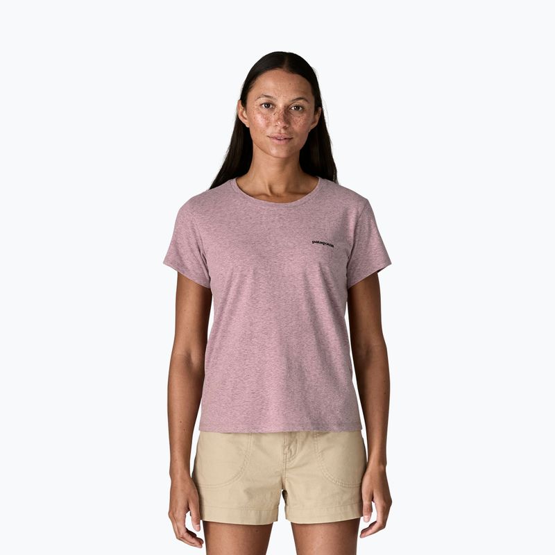 Tricou pentru femei Patagonia P-6 Logo Responsibili-Tee qulet violet
