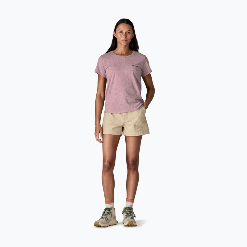 Tricou pentru femei Patagonia P-6 Logo Responsibili-Tee qulet violet 2