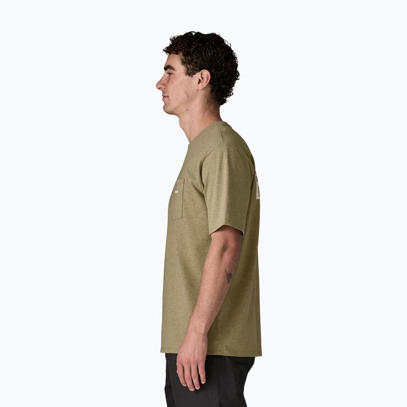 Tricou pentru bărbați Patagonia Boardshort Logo Pocket Responsibili gumtree green 4