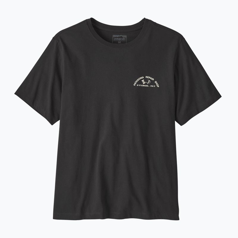 Tricou pentru bărbați Patagonia Repair Shop ink black
