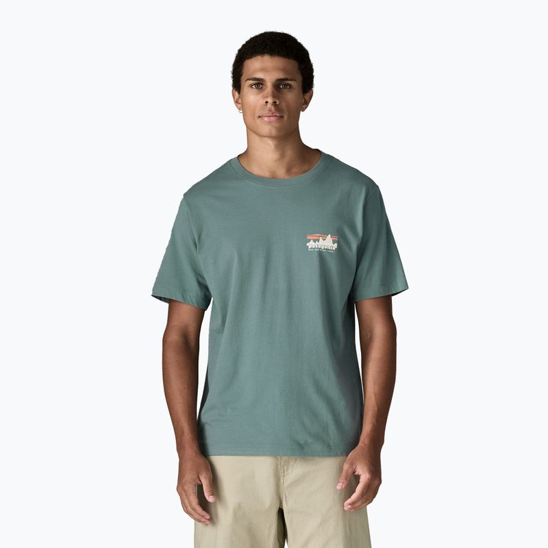 Tricou pentru bărbați Patagonia '73 Skyline blue sage