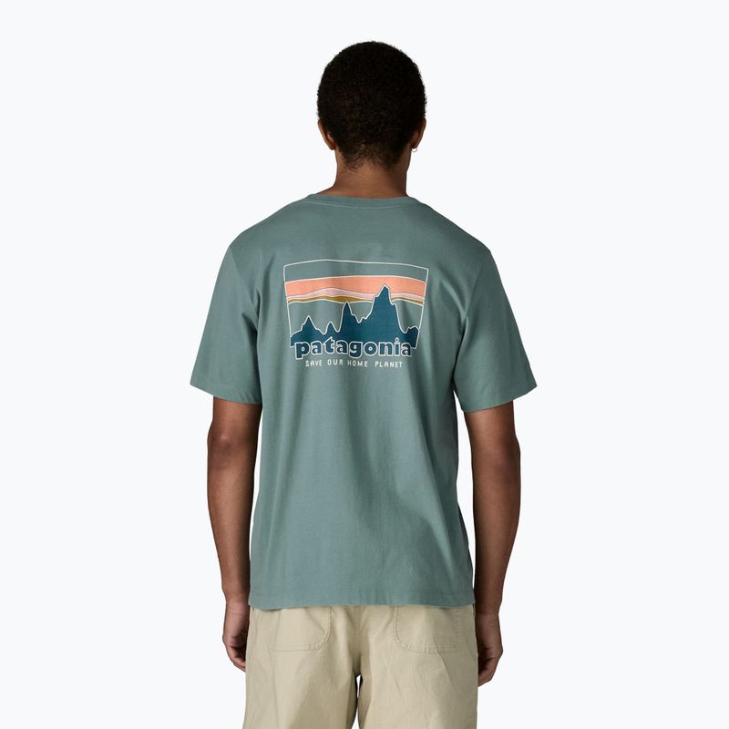 Tricou pentru bărbați Patagonia '73 Skyline blue sage 3