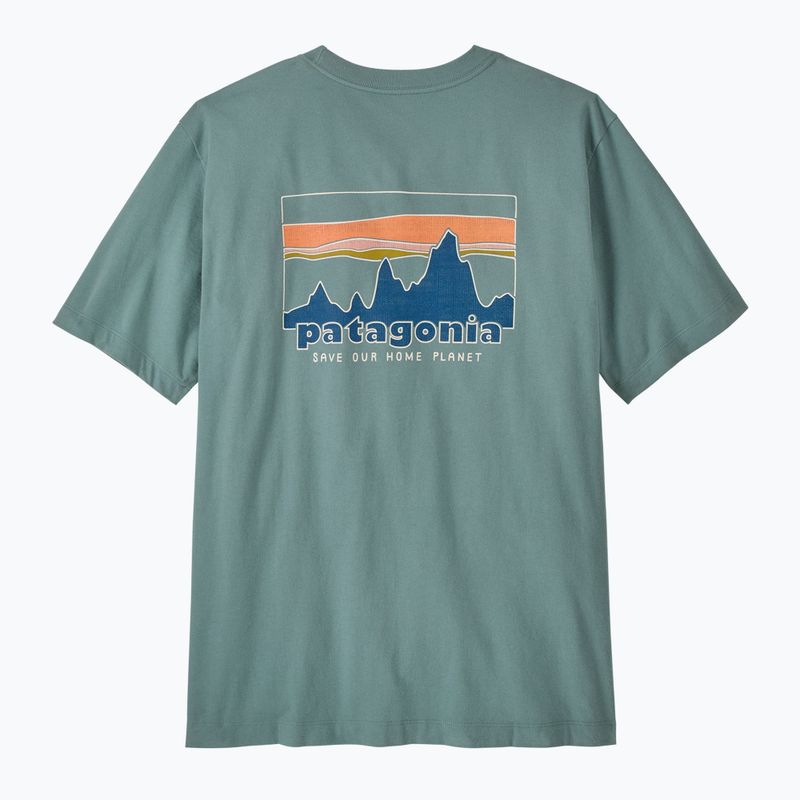 Tricou pentru bărbați Patagonia '73 Skyline blue sage 6