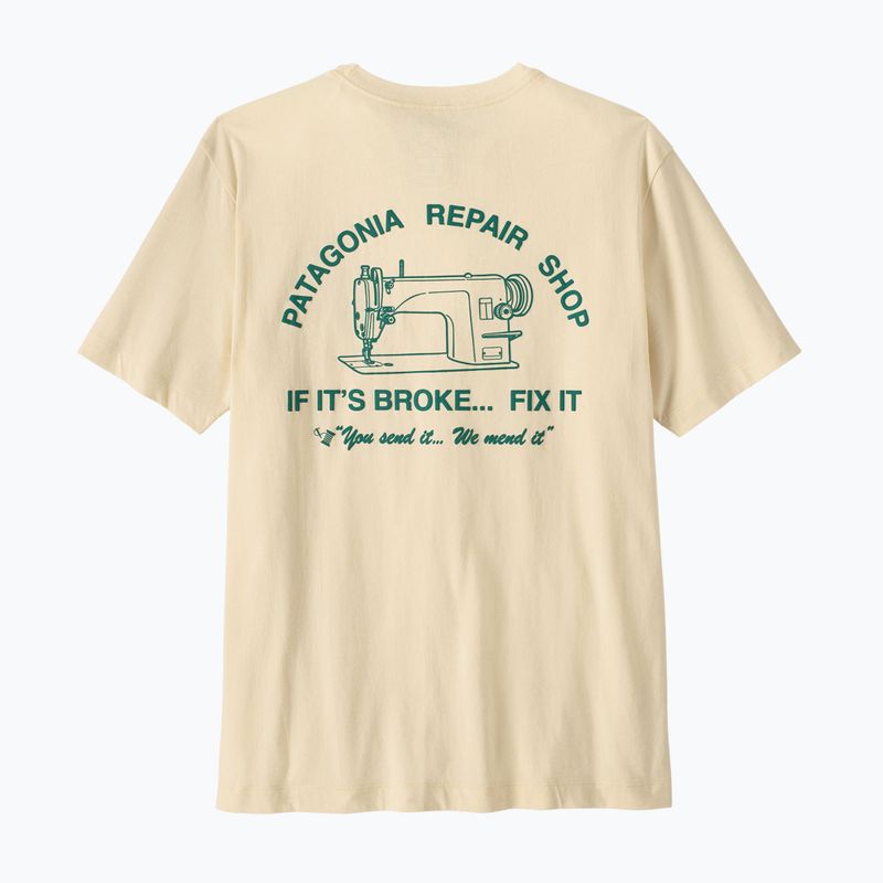 Tricou pentru bărbați Patagonia Repair Shop undyed natural 2