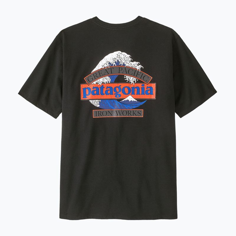 Tricou de trekking pentru bărbați Patagonia Great Waves Responsibili Tee black 2