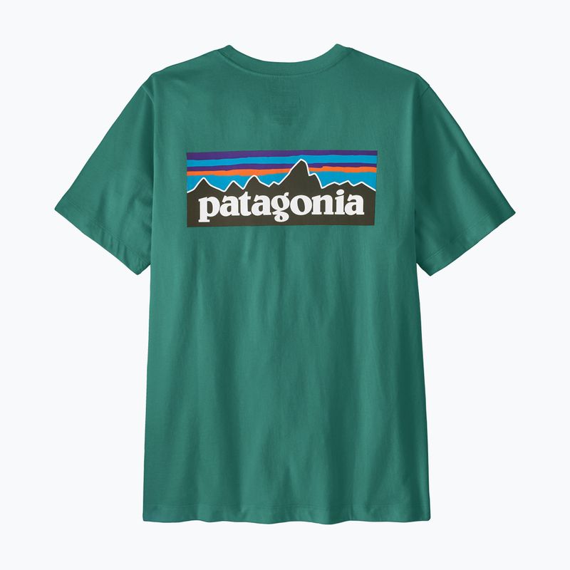 Tricou pentru bărbați Patagonia P-6 Logo gem green 5