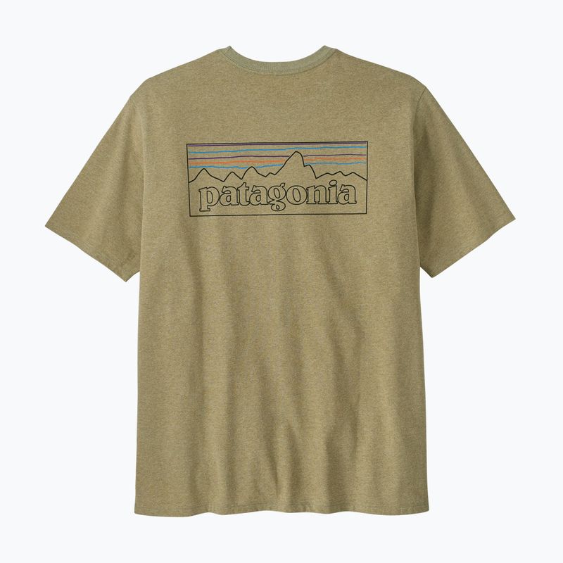 Tricou pentru bărbați Patagonia P-6 Logo Responsibili-Tee p-6 outline/gumtree green 6
