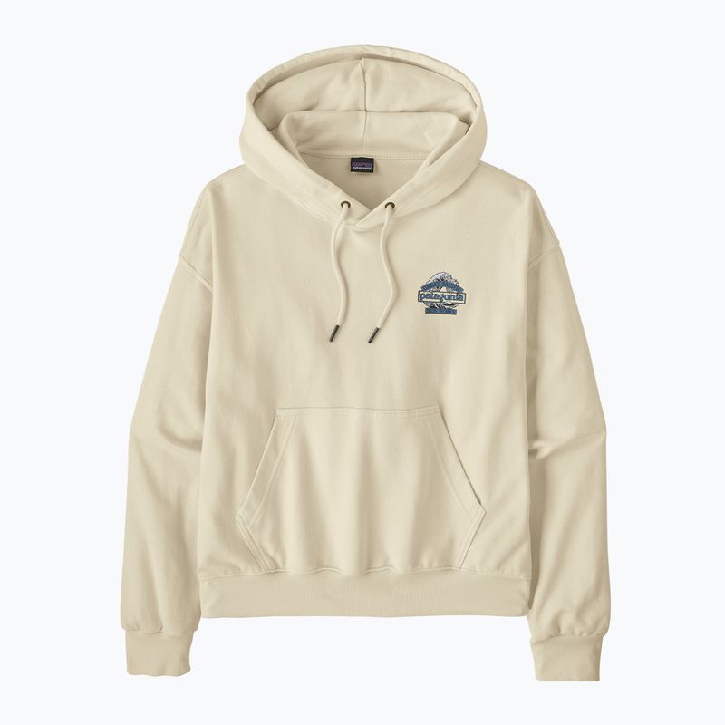 Bluză pentru bărbați Patagonia Great Waves Daily Hoody wool white