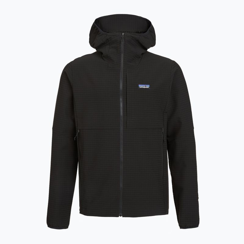 Geacă softshell pentru bărbați Patagonia R1 TechFace Hoody black 2