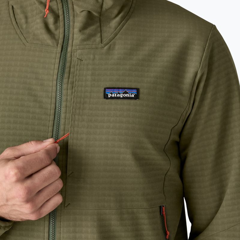 Geacă softshell pentru bărbați Patagonia R1 TechFace Hoody basin green 9