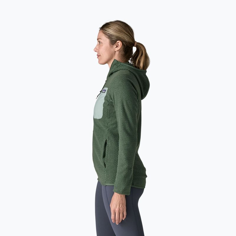 Bluză fleece pentru femei Patagonia R1 Air Full-Zip Hoody canopy green 3