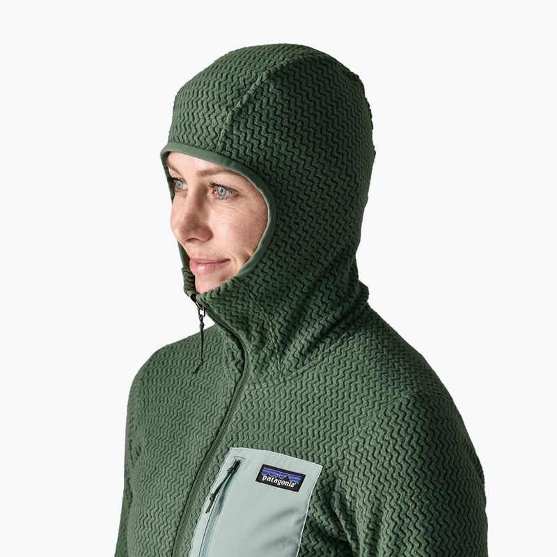 Bluză fleece pentru femei Patagonia R1 Air Full-Zip Hoody canopy green 4