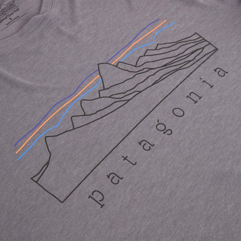 Longsleeve pentru bărbați Patagonia Cap Cool Trail Stratapeaks may grey 3